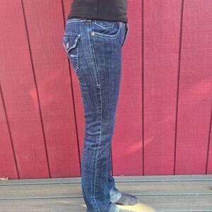 Roxy Malibu Baby Bell Fit Jeans dark denim size 3 boot y2k low rise